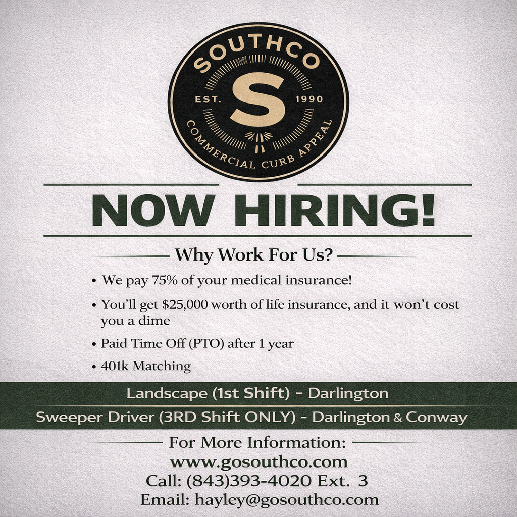 SouthCo Now Hiring